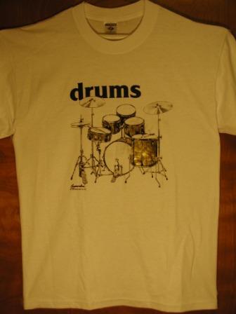 Drums White Tee Shirt